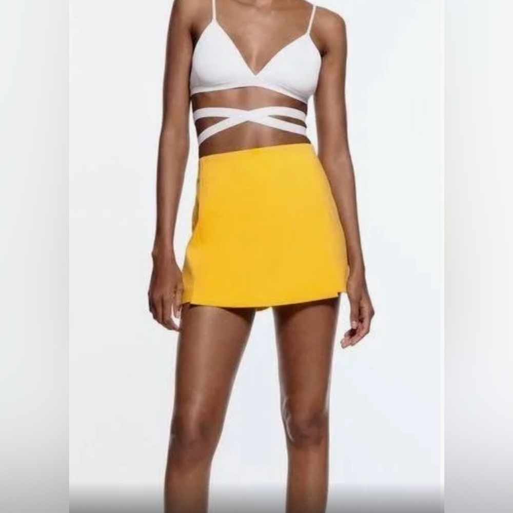 Zara XS orange skort